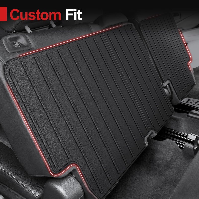 HOUCLEMIC Kick Mats for 2016-2022 Honda Pilot 8 Passengers (No Elite Models) Car Mat Accessories, 2nd Kick Mats for 2022 Honda Pilot Accessories - Image 3